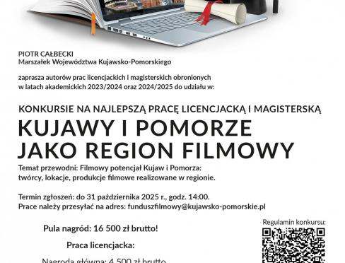  Konkursu filmowy potencjał województwa kujawsko-pomorskiego