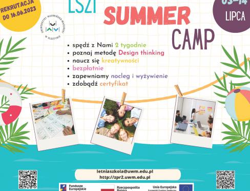 Summer camp LSZI 2023 - rekrutacja do 16 czerwca 2023 r.